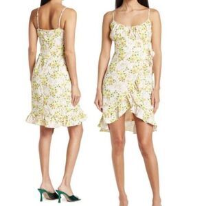 BCBGeneration Floral Print‎ Wrap Mini Dress